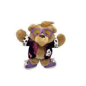 Nabisco 90s Teddy Grahams Honey Bear Rock Star Teddy Bear Plush VTG Applause